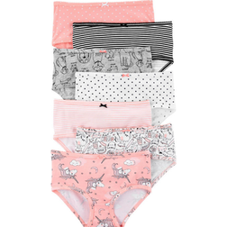 Carter's Unicorn Stretch Cotton Underwear 7-pack - Pink/Black (192136683261)