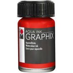 Marabu Graphix Aqua Ink Vermilion, 15 ml