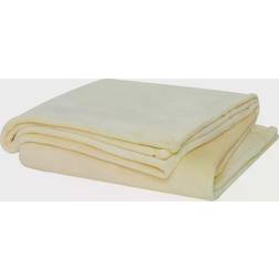 Cannon Solid Plush Blankets Yellow (152.4x127)
