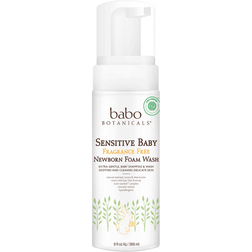 Babo Botanicals Sensitive Baby Newborn Foam Baby Wash Fragrance Free 9oz
