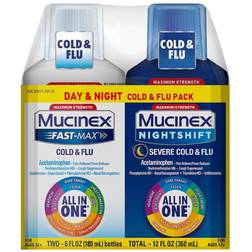 Mucinex All-in-One Multi Symptom Relief 2x180ml 2