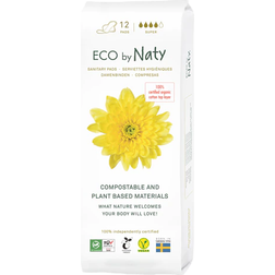Naty Eco Compostable Sanitary Pads Super Absorbency 12 Pads