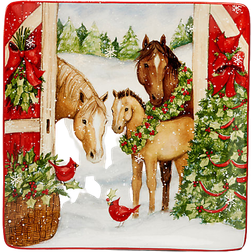 Certified International Christmas on the Farm Serving Platter & Tray