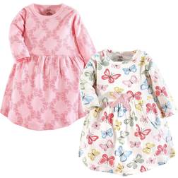 Touched By Nature Organic Cotton Long Sleeve Dress 2-pack - Butterflies (10166380)