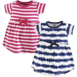 Touched By Nature Organic Cotton Short Sleeve Dresse 2-pack - Tie Dye Stripe (10166320)
