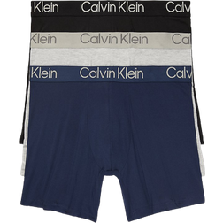 Calvin Klein Ultra-Soft Modern Boxer 3-pack - Black/Blue Shadow/Grey Heather