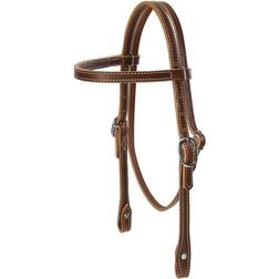 Weaver Doubled & Stitched Leather Pony Browband Headstall