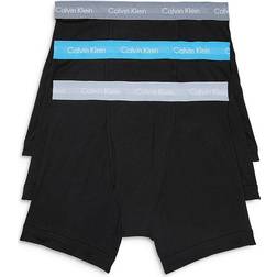 Calvin Klein Cotton Stretch Boxer Brief 3-pack - Black/Blue