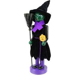 Northlight 14" Green Witch Halloween Nutcracker Purple Purple
