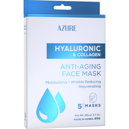 Azure Hyaluronic & Collagen Anti-Aging Sheet Face Mask 5-pack