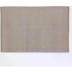 2-Tone Ribbed 6-Pack Place Mat White, Beige (33.02x48.26)