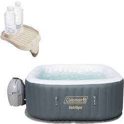 Bestway 4 Person Inflatable AirJet Hot Tub with Attachable Cup Holder