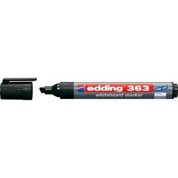 Edding E-363 Drywipe Marker Chisel Tip Black (Pack-10)
