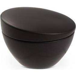 Nambe Orbit Stoneware Sugar Black Sugar Bowl