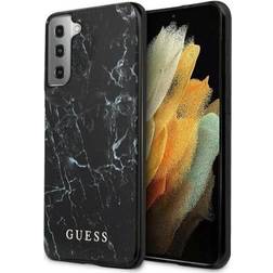 Guess Samsung Galaxy S21 (Plus) Hardcase Marble Cover Sort