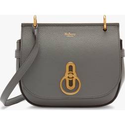 Mulberry Small Amberley Classic Grain Leather Satchel Bag - Charcoal