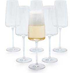Schott Zwiesel Sensa 6-Piece Flute Set Clear Champagne Glass