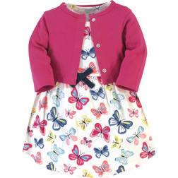 Touched By Nature Organic Cotton Dress & Cardigan - Bright Butterflies (10161321)