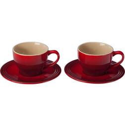 Le Creuset Cappuccino and Saucers Cup