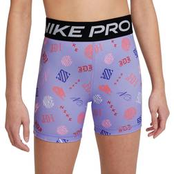 Nike Girl's Pro Dri-FIT Boyshorts - Purple Pulse