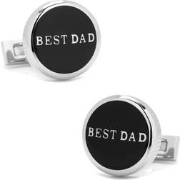 Ox and Bull Best Dad Cufflinks - Black/Silver