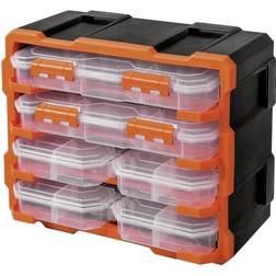 Alutec Assortment case set (L x W x H) 38 x 18 x 32 mm variable compartments 6 Parts