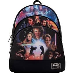 Star Wars Episodes 1-3 Trilogy Triple Pocket Mini-Backpack green