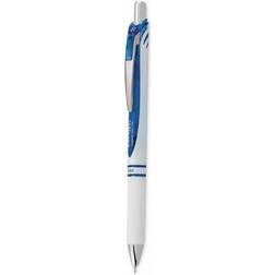 Pentel EnerGel Pearl Pens, 0.7mm, Needle Point, Blue Ink, Pack Of 12