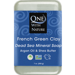 One With Nature Dead Sea Minerals Soap French Green Clay 7.1oz