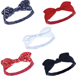 Hudson Knotted Jersey Headbands 5-pack - Red Bandana (10158557)