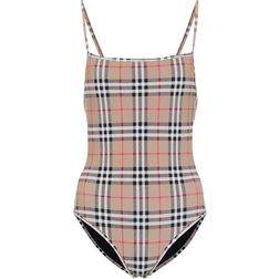 Burberry Check Swimsuit - Archive Beige