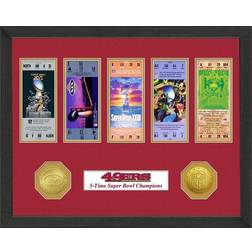 Highland Mint San Francisco 49ers Super Bowl Ticket Collection Wall Photo Frame