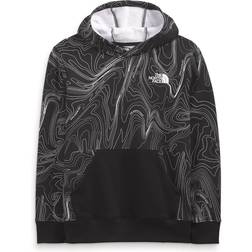 The North Face Boy's Printed Camp Fleece Pullover Hoodie - TNF Black Topographic Map Print (NF0A7QKG)