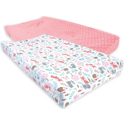Hudson Fitted Changing Pad Cover Woodland Fox 2-pack