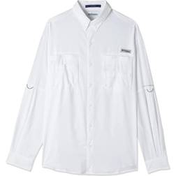 Columbia PFG Tamiami II Long Sleeve Shirt - White