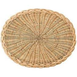 Juliska Braided Oval Basket Placemat Natural Bread Basket
