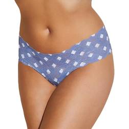 Cosabella Never Say Never Printed Comfie Thong - Diamond Blue