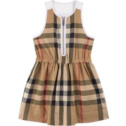 Burberry Checkered Dress - Beige