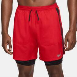 Nike Men's Dri-FIT Stride 5-Inch Hybrid Running Shorts University Red/Black/Black