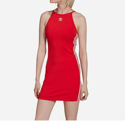 adidas Originals Slim Cut Summer Dress - Red