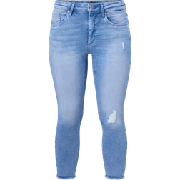 Only Carmakoma Jeans carWilly Life Reg Sk Ankle Raw Rea434