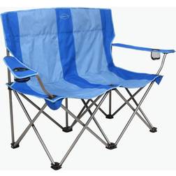 Kamp-Rite Outdoor Camping Beach Patio Sports Double Folding Lawn Chair Blue