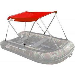 Aleko BSTENT320R-UNB 10.5 ft. Long Summer Canopy Tent for Inflatable Boats; Red