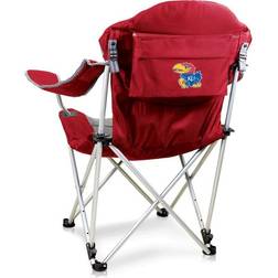 Red Kansas Jayhawks Reclining Camp Chair