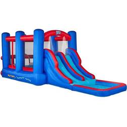 Sunny & Fun Inflatable Ultra Slip N’ Water Slide Bounce House Park Blue