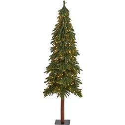 Nearly Natural 6ft. Pre-Lit Grand Alpine Artificial Christmas Tree 72"