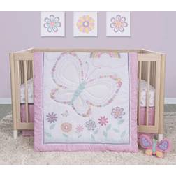 Sammy & Lou Floral Butterfly 4-Piece Crib Bedding Set
