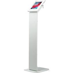 CTA Digital Premium Locking Floor Stand Kiosk White Rectangular 360&