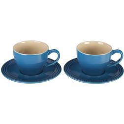 Le Creuset Cappuccino and Saucers Cup