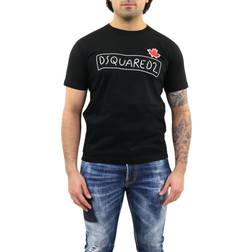 DSquared2 Men's Maple Leaf Logo Doodle-Print T-Shirt